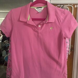 Lilly Pulitzer Pink Polo Shirt